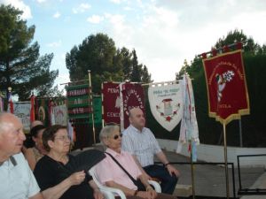 Banderines Peñas en la Misa a San Isidro